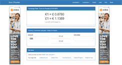 Desktop Screenshot of euros2pounds.com